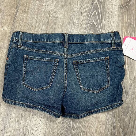Isabel Maternity Medium Wash Side Panel Midi Jean Shorts - Size 2/26 - NWT - Picture 7 of 8